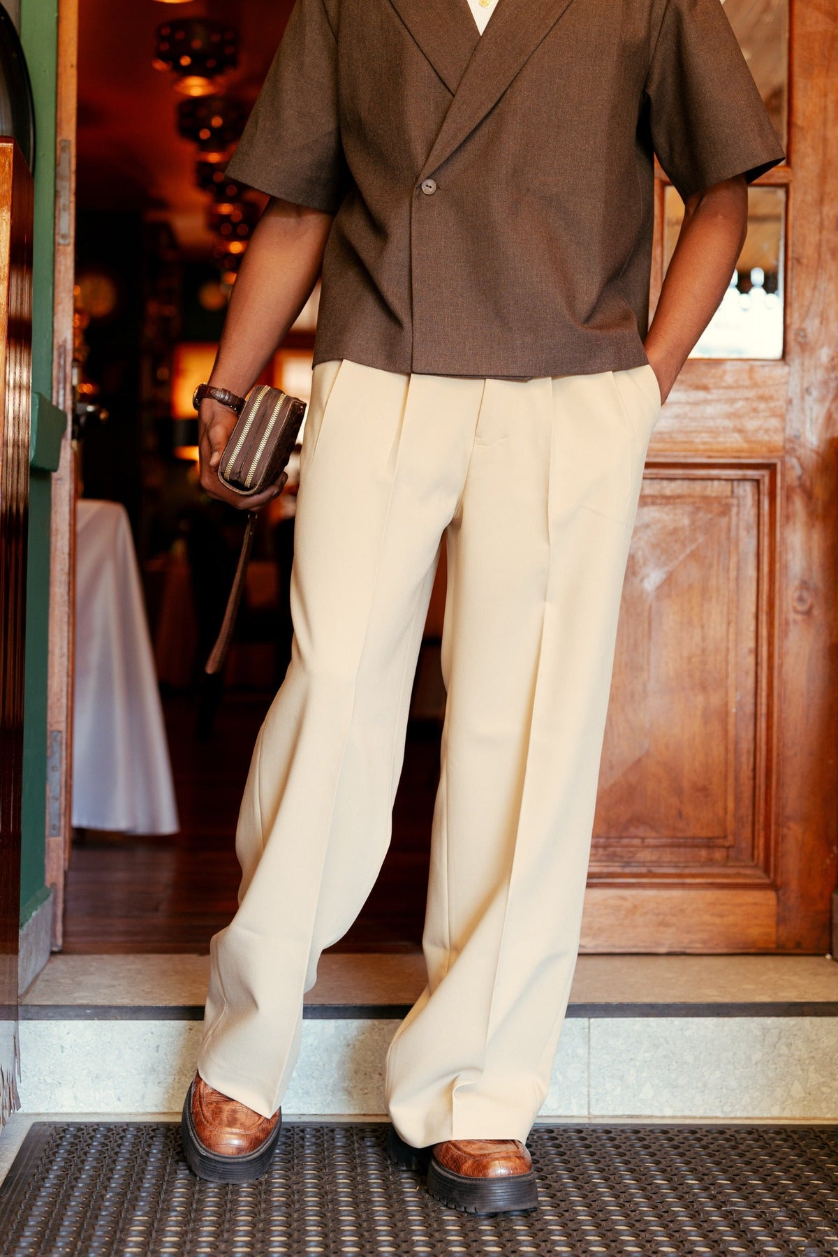 JACOB JACQUES Drop 001 — pantalon beige officiel