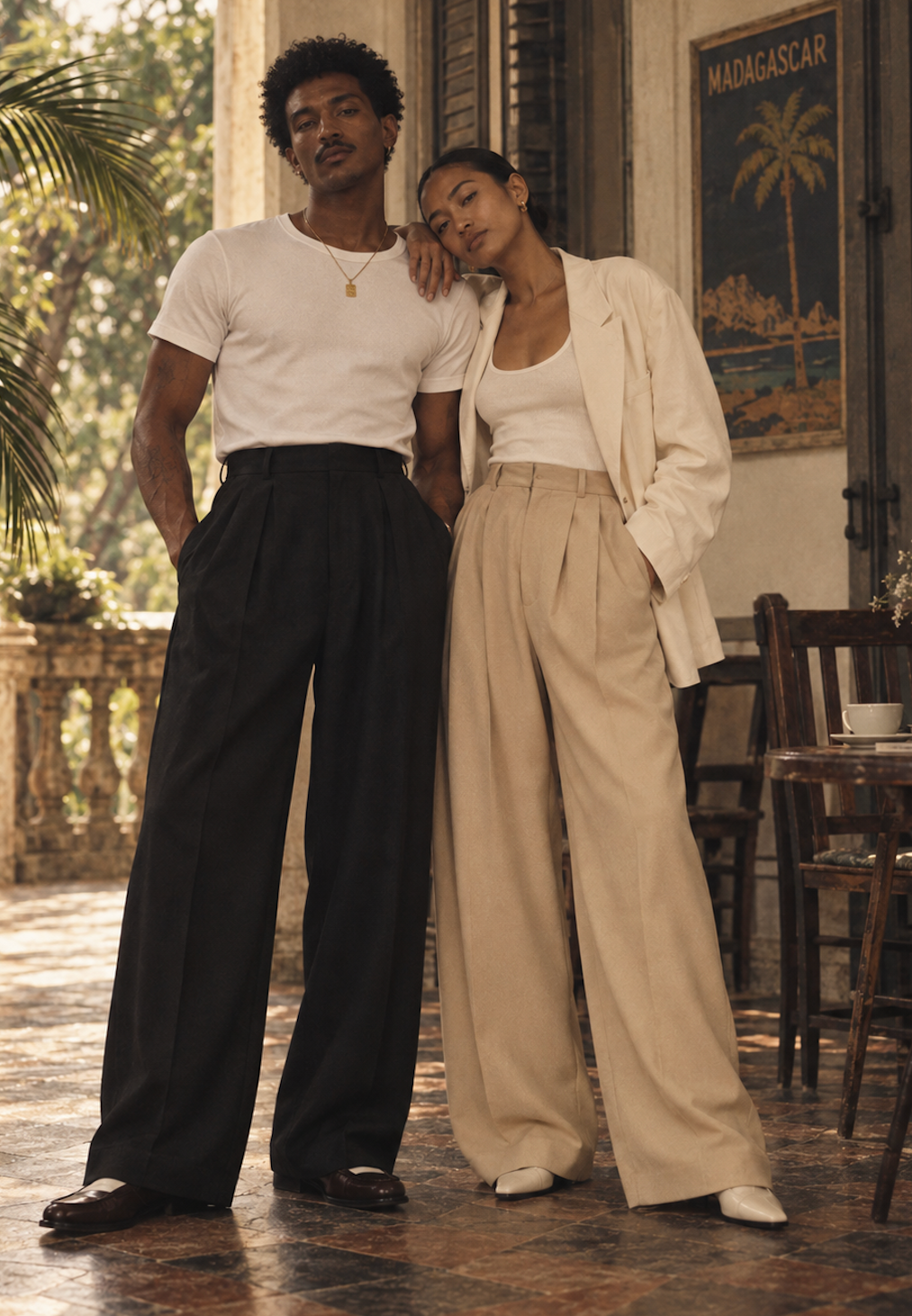 JACOB JACQUES Drop 001 - duo pantalon noir et beige